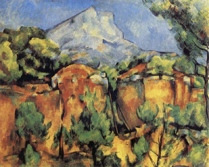 Paul Cezanne Mont Sainte-Victoire Seen from the Quarry at Bibemus Germany oil painting art